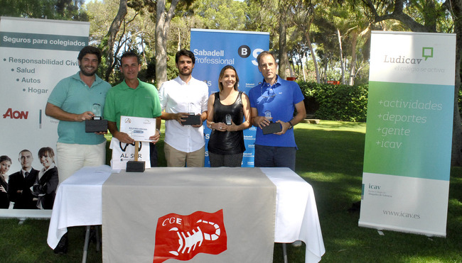 Ganadores del XI Torneo de golf del ICAV
