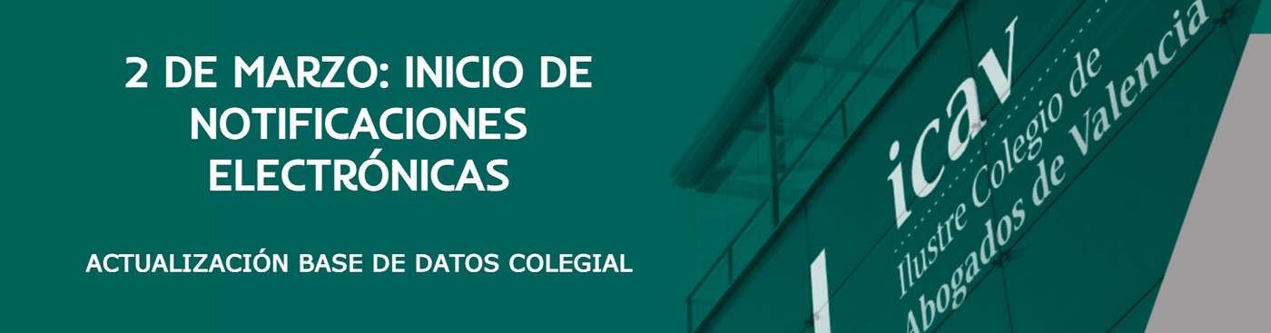 <p>Notificaciones electrónicas Deontología</p>